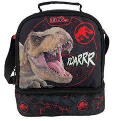 Puériculture-Sac goûter isotherme jurrasic rex 24 cm sac déjeuner