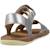 Sandales fille modèle rebound silver bicho Argent gray+Gris moyen 3 - vertbaudet enfant 
