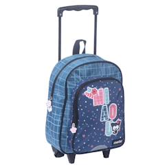 -Sac à dos à roulettes maternelle - motif miaou - chacha