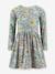 Robe avec biches et fleurs fille Happy Girls bordeaux+vert sauge 3 - vertbaudet enfant 