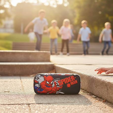 Trousse ovale textile spider-man Rouge 2 - vertbaudet enfant 