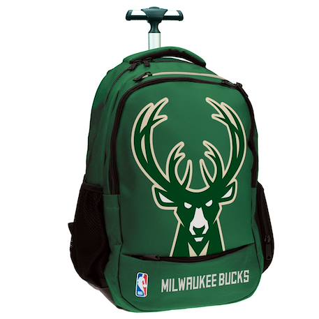 Garçon-Sac à dos trolley nba équipe milwaukee bucks basket usa 48 cm