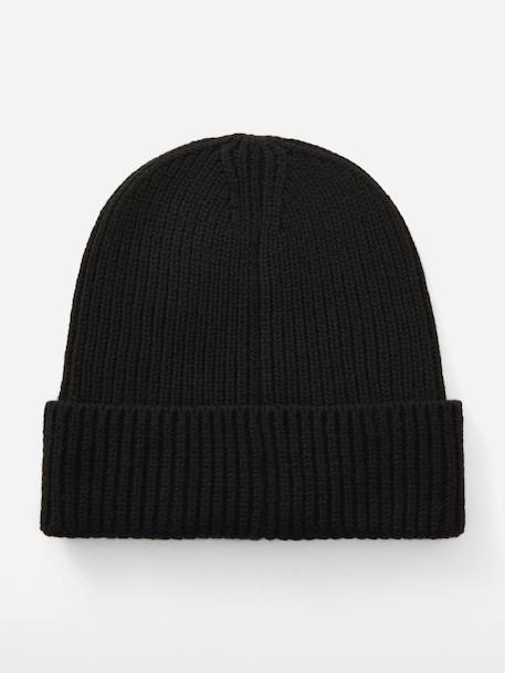 Bonnet garçon à revers Gris moyen+Noir 5 - vertbaudet enfant 