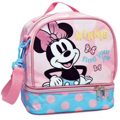 Puériculture-Repas-Vaisselle, coffret repas-Sac gouter minnie "find your joy" 21 cm - sac déjeuner