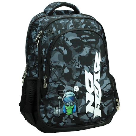 Garçon-Sac à dos scolaire imprimé camouflage et robot