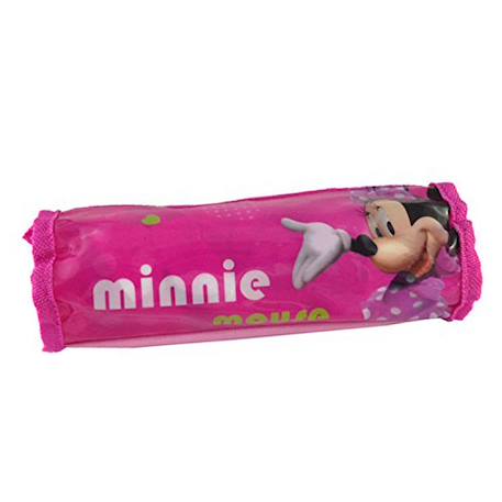 Trousse ronde enduit brillant motif minnie de la marque minnie Rose 1 - vertbaudet enfant 