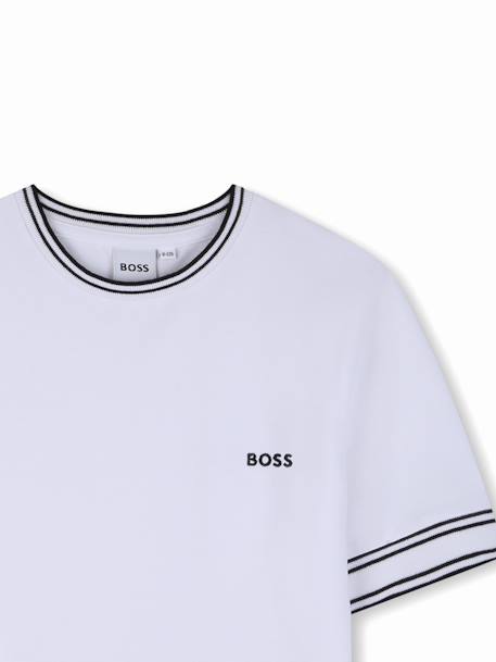 T-shirt  garçon à manches courtes Blanc+Noir 3 - vertbaudet enfant 