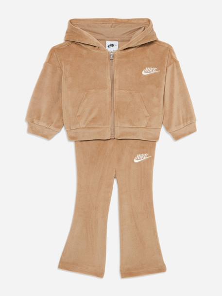 Ensemble en velours Beige+Rose 1 - vertbaudet enfant 