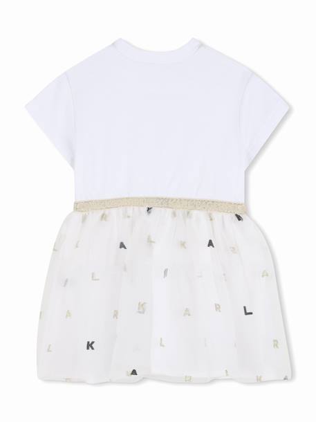 Robe fille en tulle Blanc 2 - vertbaudet enfant 