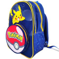 Sac à dos scolaire imprimé pokéball pikachu pokémon 43 cm  - vertbaudet enfant