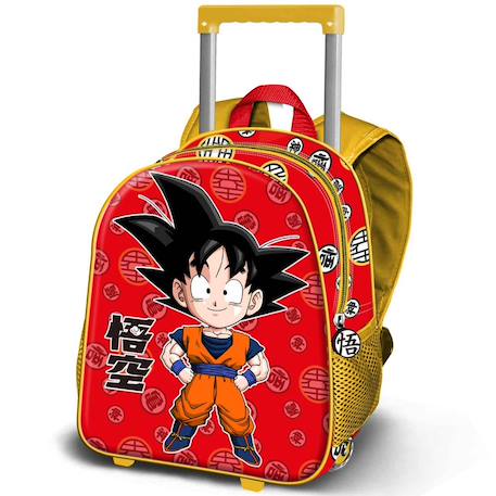 Fille-Accessoires-Sac à dos à roulettes dragon ball z sangoten 34 cm trolley maternelle