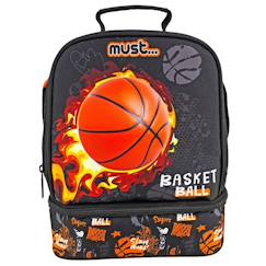Puériculture-Sac goûter isotherme fire basketball must 24 cm sac déjeuner