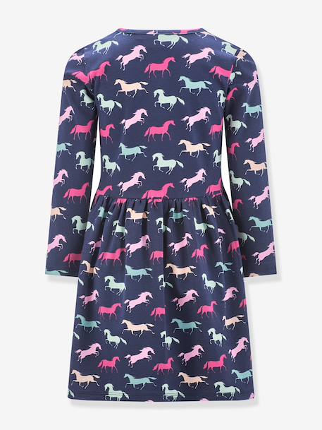 Robe avec chevaux fille Happy Girls marine 2 - vertbaudet enfant 