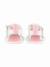 Sandale fille à scratch Blanc / rose 3 - vertbaudet enfant 