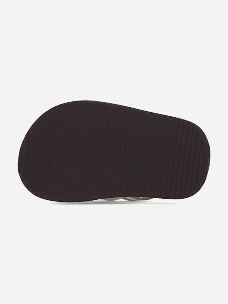 Sandales garçon à scratch Beige+Lavender blue+Noir+Vert foncé 5 - vertbaudet enfant 