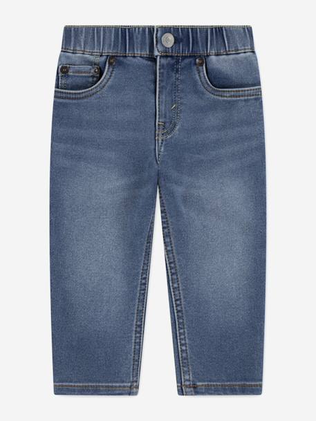 Jean garçon slim dobby pull on Bleu 1 - vertbaudet enfant 