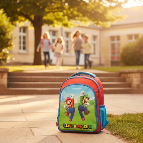 Sac à dos maternelle aspect polyester super mario Rouge 2 - vertbaudet enfant 