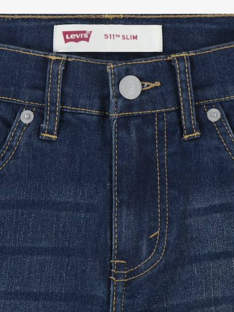 Jean garçon 511 slim fit Bleu clair+Brut 5 - vertbaudet enfant 