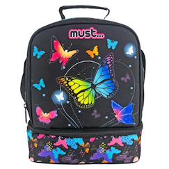 Puériculture-Sac goûter isotherme papillon must 24 cm sac déjeuner