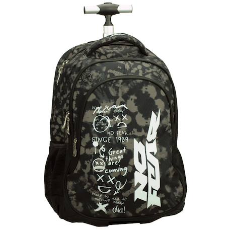 Garçon-Sac à dos trolley scolaire no fear doodles 48 cm - 2 compartiments