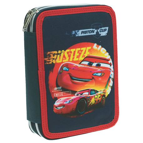 Trousse garnie cars pistoncup en tissu imprimé Noir / bleu / marine 1 - vertbaudet enfant 