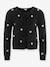 Cardigan avec cœurs fille Happy Girls noir 1 - vertbaudet enfant 