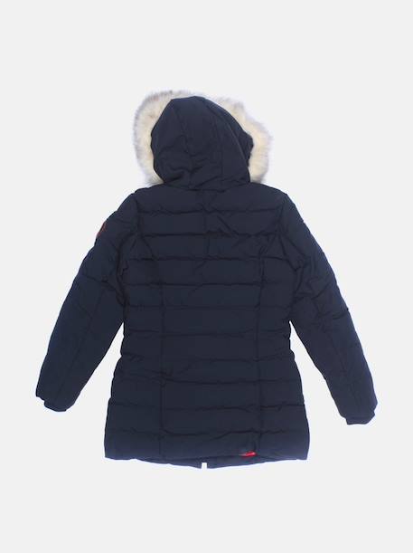 Doudoune fourrure amovible Bleu foncé+Noir 3 - vertbaudet enfant 