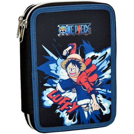 Fille-Accessoires-Trousse garnie double compartiment one piece luffy 18 cm