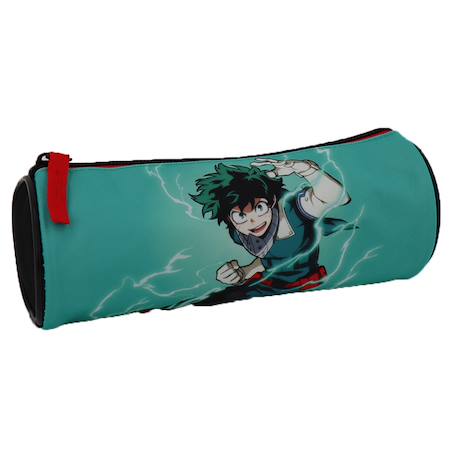 Trousse ronde textile imprimée my hero academia Bleu turquoise 1 - vertbaudet enfant 