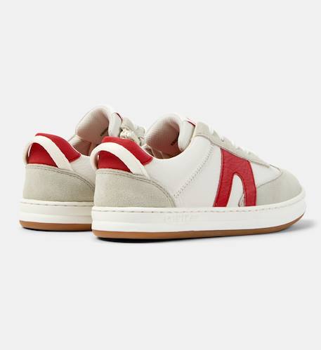 Baskets garçon cuir RUNNER FOUR KIDS Blanc beige bleu+Blanc beige rouge 9 - vertbaudet enfant 