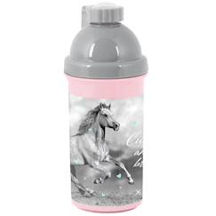 Puériculture-Gourde enfant en plastique motif cheval et – 18 cm