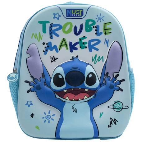 Sac à dos maternelle stitch 31 cm – 1 compartiment zippé Bleu 1 - vertbaudet enfant 