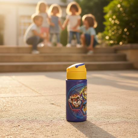 Gourde en aluminium paw patrol pat patrouille 50 cl – 1 couvercle à poignée Bleu 2 - vertbaudet enfant 