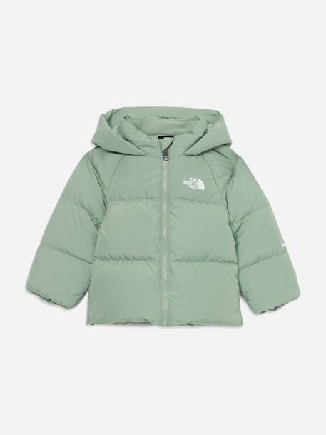Blouson fille en duvet et polaire Vert 1 - vertbaudet enfant 