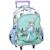 Sac à dos à roulettes - frozen reine des neiges - everything Bleu ciel 1 - vertbaudet enfant 