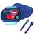 Set boîte à repas avec couverts cars – pvc 17 x 12 x 7 cm Bleu / bleu / ciel / bleu 1 - vertbaudet enfant 