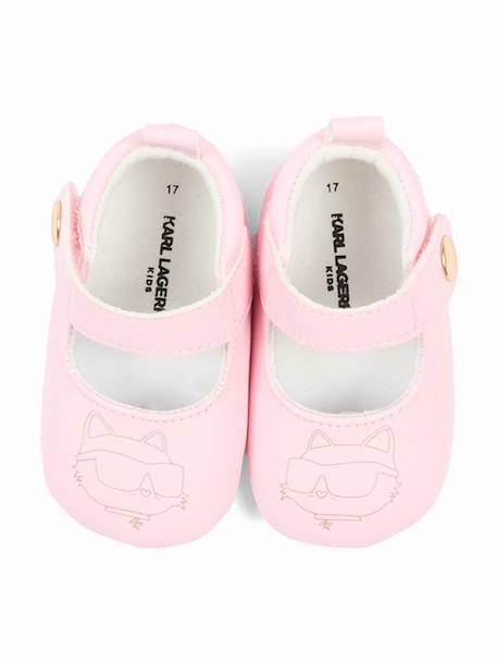 Chaussons premiers pas en simili Rose 3 - vertbaudet enfant 
