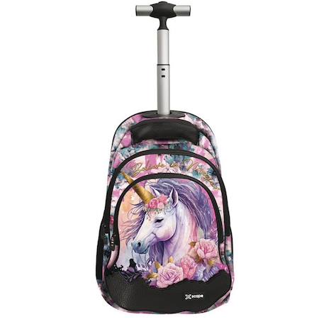 Fille-Accessoires-Sac à dos à roulettes licorne magique 44 cm - 2 cpt