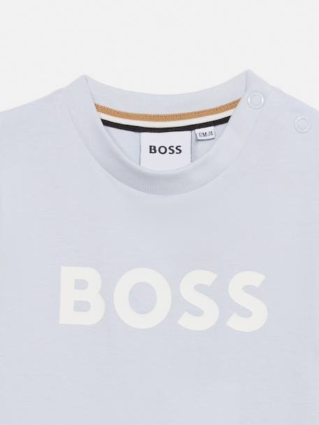 T-shirt garçon à manches courtes Bleu clair+Vert clair 2 - vertbaudet enfant 