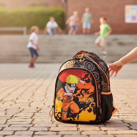 Sac à dos maternelle avec personnage naruto 30 cm Noir / orange 2 - vertbaudet enfant 