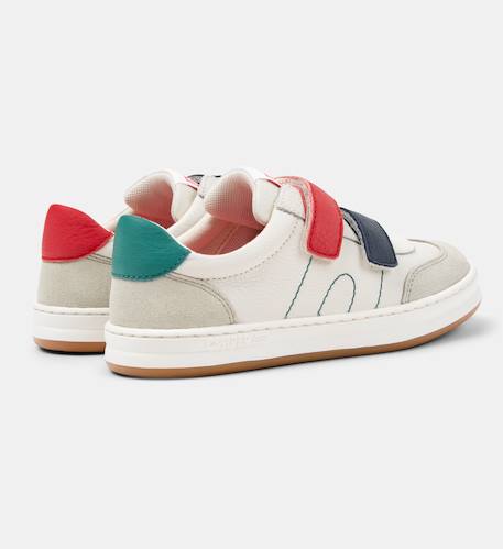 Baskets garçon cuir runner four Blanc beige 4 - vertbaudet enfant 