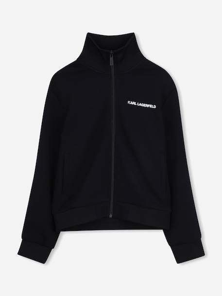 Gilet garçon col montant Noir 1 - vertbaudet enfant 