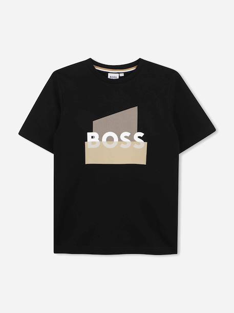 T-shirt  garçon à manches courtes Blanc+Noir 4 - vertbaudet enfant 