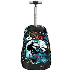-Sac à dos trolley imprimé bmx challenge 44 cm