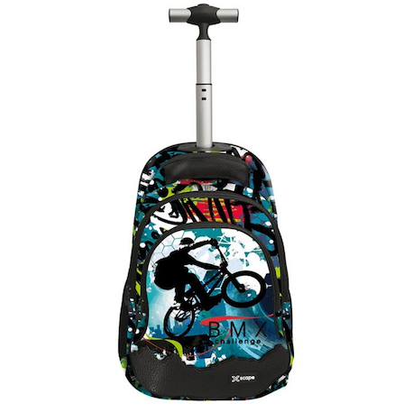 Garçon-Sac à dos trolley imprimé bmx challenge 44 cm