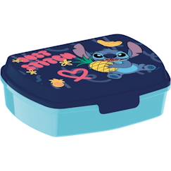 Puériculture-Boîte à goûter à charnière lilo et stitch en pvc - 17 cm