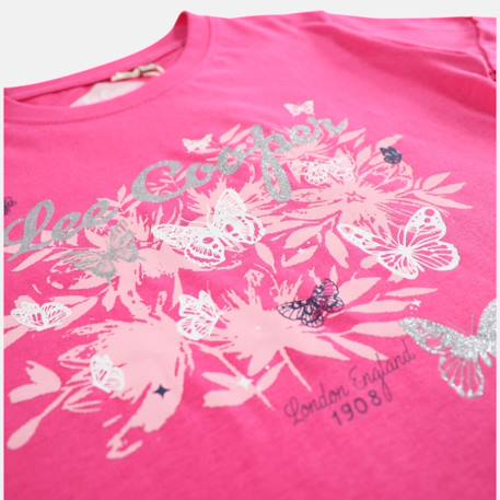 T shirt fille manches courtes Blanc+Fushia+Marine+Rosatre 9 - vertbaudet enfant 