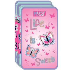 -Trousse triple garnie papillons life is sweet must team
