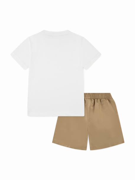 Ensemble 2 pièces Bleu / blanc+Marron / blanc+Orange fluo / blanc 6 - vertbaudet enfant 