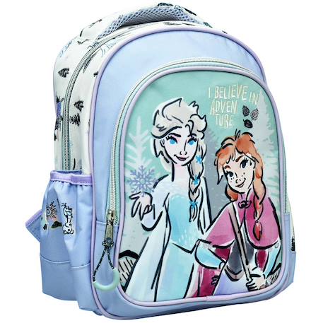 Sac à dos maternelle elsa et anna de la reine des neiges 30 cm Bleu / rose / clair / gris 1 - vertbaudet enfant 